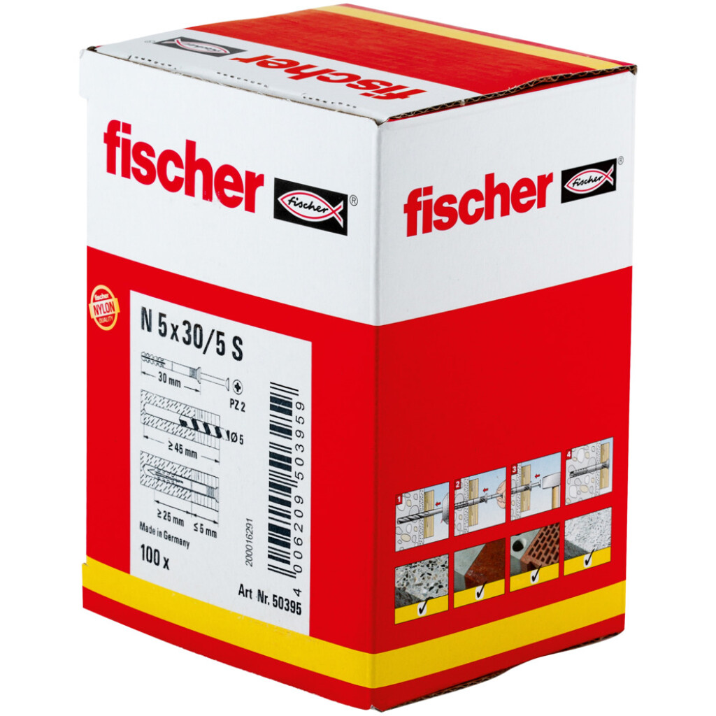 FISCHER Nageldübel  N  5 x  30 S Art.Nr. 50395